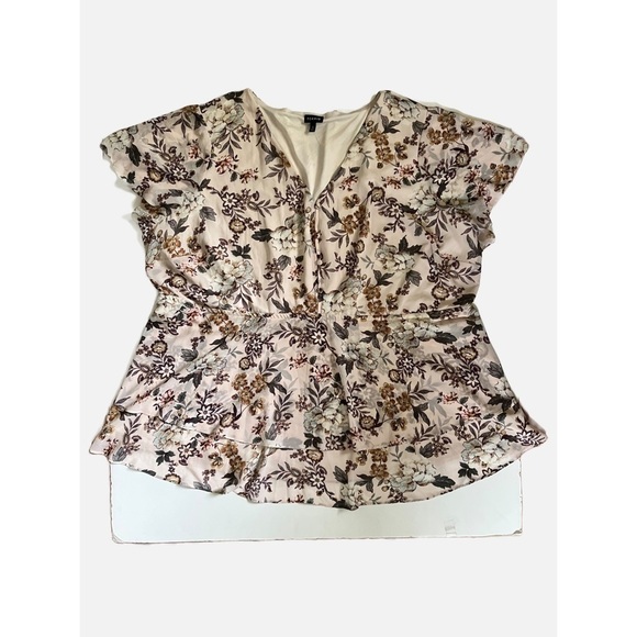 Torrid Floral Chiffon Tiered Babydoll Top - Picture 3 of 10